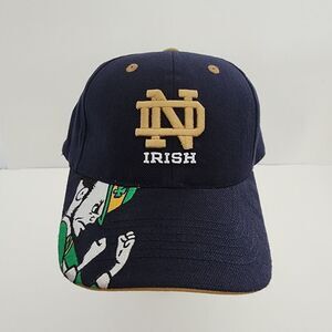 Notre Dame‎ Official Licensed blue gold Fighting Irish hook-n-loop back